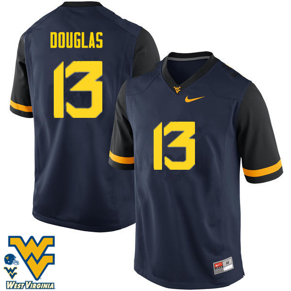 Men #13 Rasul Douglas West Virginia Mountaineers College Football Jerseys-Navy